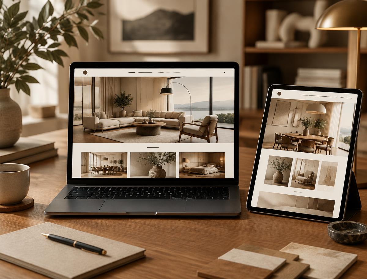 Maison Interiors — sample website design projects concept